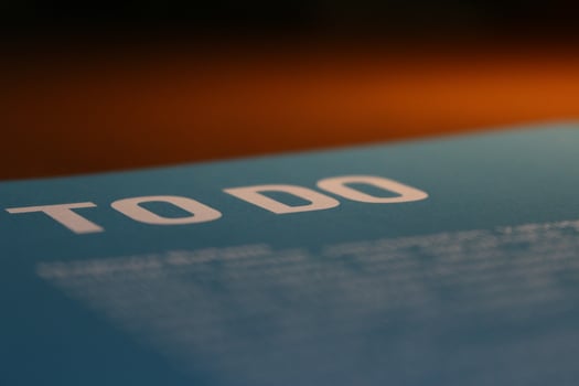 Close up view of book on table photo