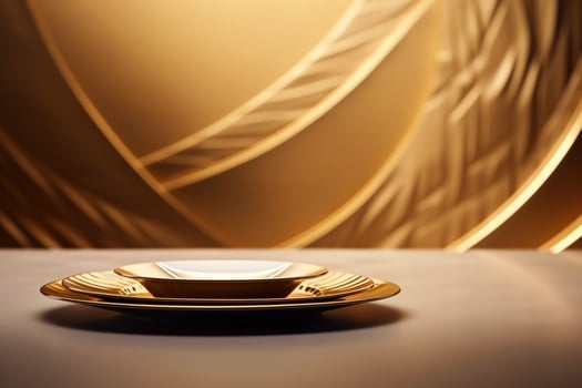 AI Generated Shiny Golden Stage photo