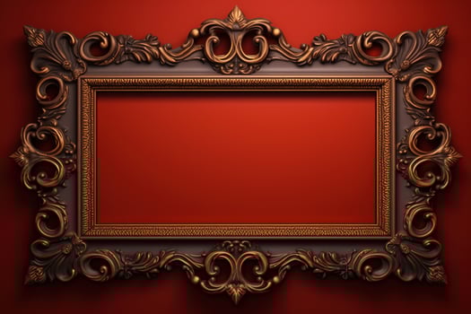 AI Generated vintage decorative background with copy space photo