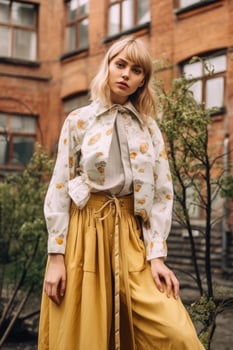 Ai Generative Photo portrait of a fashion women
