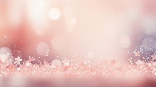 Winter natural background with snowflakes photo