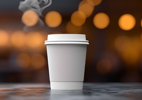 Coffee paper cup mockup Blank Coffee paper mug mock up cover photo