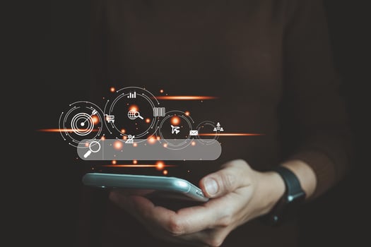 SEO Search Engine Optimization, Searching for information on Internet with PC, using website search bar to find the desired data, global data connection, shopping online, database storage system. photo