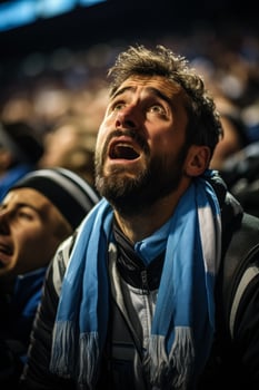 Sad Argentine soccer fans photo