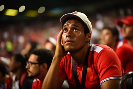 Sad Panamanian soccer fans photo
