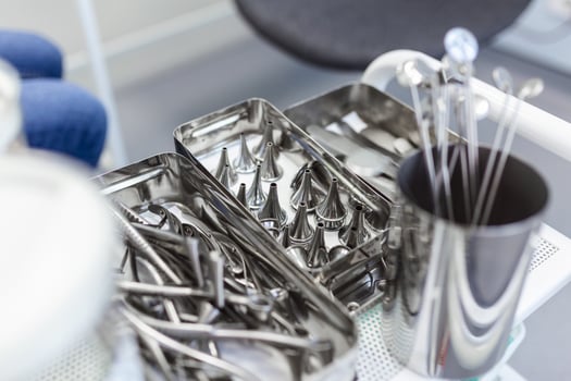 Otolaryngology tools, medical instruments for ENT specialist photo