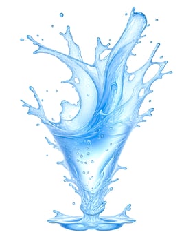 Water Splash On A White Background photo