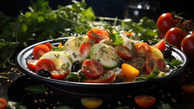 Summer salad AI Generated photo