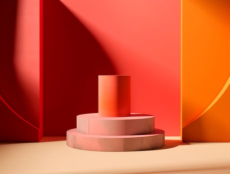 Product display 3d podium background Ai generated photo