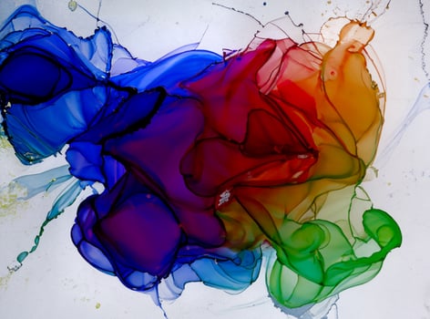Colorful alcohol ink abstract background photo