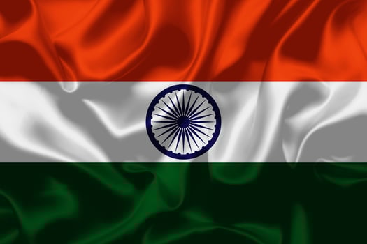 India flag waving texture illustration photo