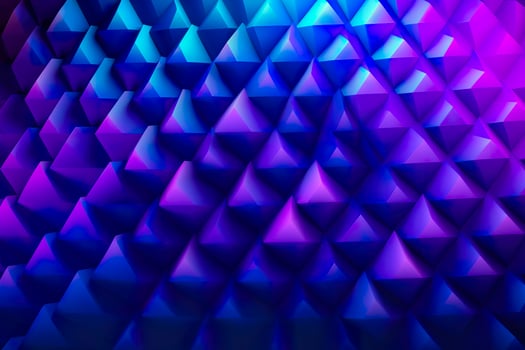 Purple Gradient Abstract Illustration. 3D triangle Background. Computer Art Design Template. AI Generative photo