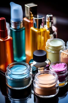 cosmetic beauty products. Generative AI photo