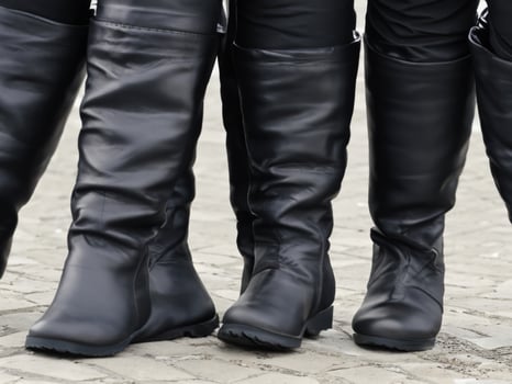 legs and boots AI Generative photo