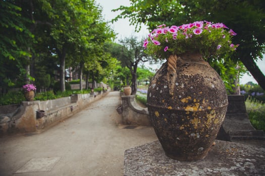 Villa Cimbrone Gardens in Ravello on the Amalfi Coast, Italy photo