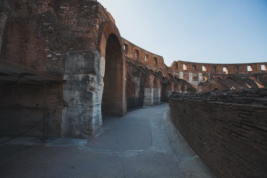 Views from the Colosseum in Rome, Italy photo