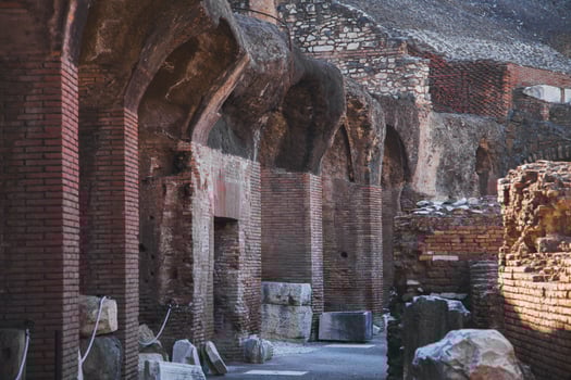 Views from the Colosseum in Rome, Italy photo