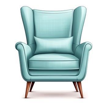 Modern chair isolated photo
