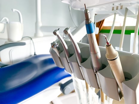 Dentistry Instruments in Dentist's Office. Dental background photo