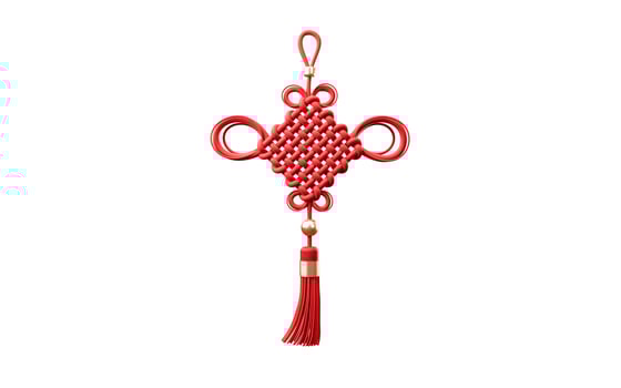 Chinese knot with oriental ancient style, 3d rendering. photo