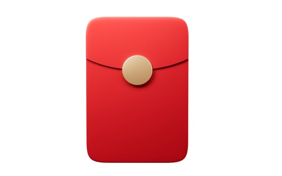 Chinese lucky red package, 3d rendering. photo