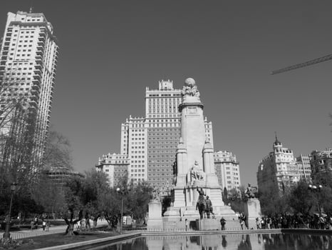 Madrid city in spain photo