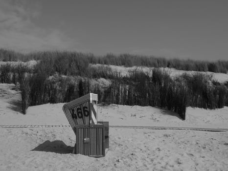 the island of Langeoog in germany photo