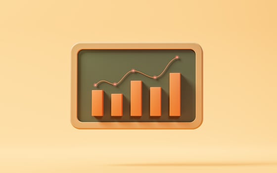 Investment and finance concept illustration, 3d rendering. photo