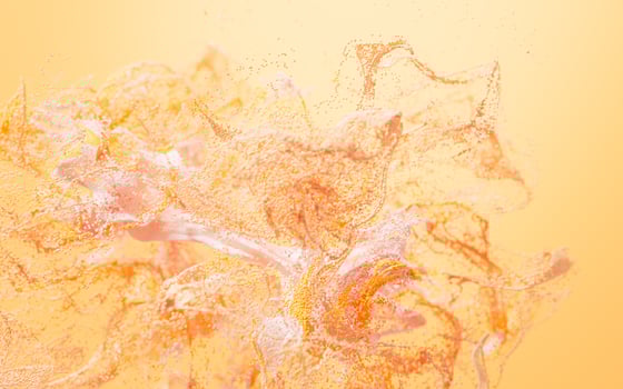 Abstract wave particles pattern, 3d rendering. photo