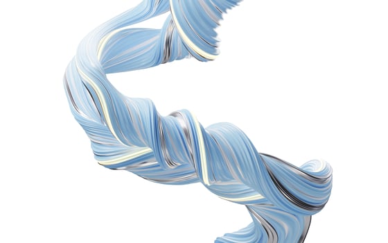 Abstract flowing curve lines, 3d rendering. photo