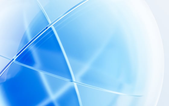 Transparent glass with gradient colors, 3d rendering. photo