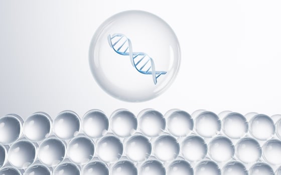 DNA and biology concept, 3d rendering. photo