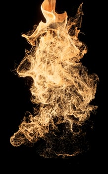 Abstract wave particles, diffuse powder, 3d rendering. photo