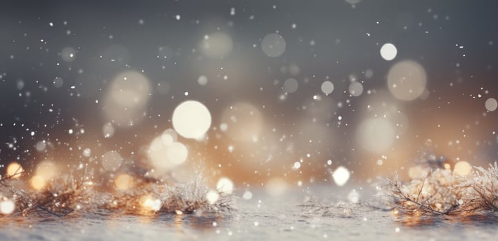 Christmas background with lights photo