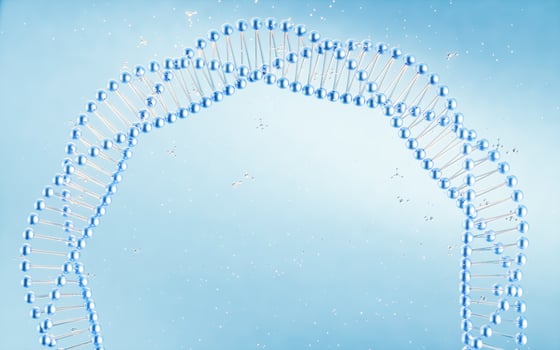 Biology molecules structure, 3d rendering. photo