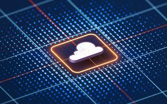 Cloud computing and big data, 3d rendering. photo