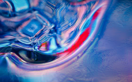 Abstract flowing liquid, 3d rendering. photo