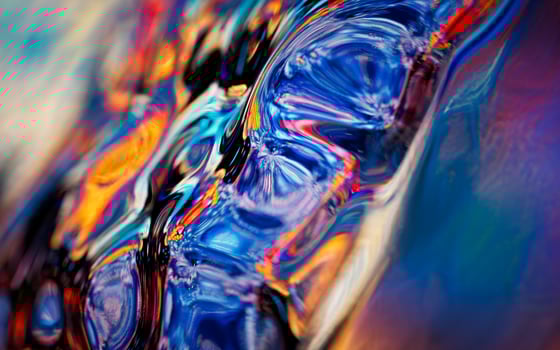 Abstract flowing liquid, 3d rendering. photo