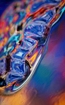 Abstract flowing liquid, 3d rendering. photo