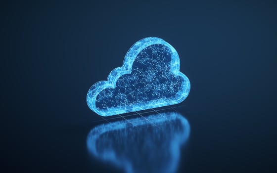 Cloud computing and big data, 3d rendering. photo