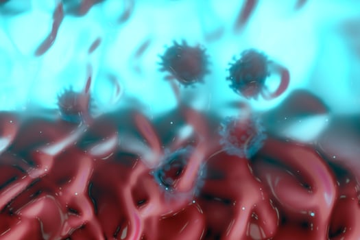 Coronavirus and infection,medical concept, 3d rendering. photo