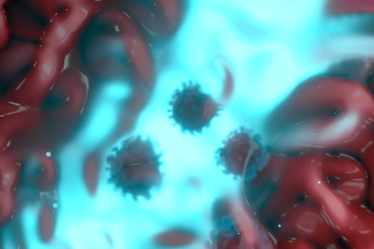 Coronavirus and infection,medical concept, 3d rendering. photo