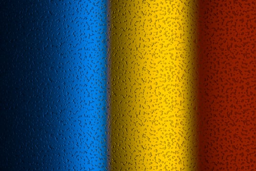 Glass with water drops on it, 3d rendering. photo