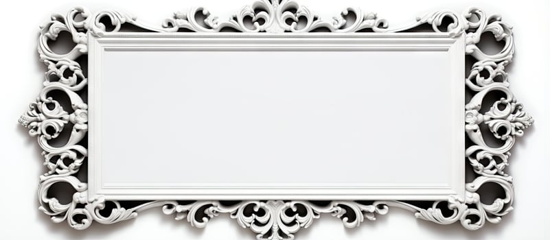 White background illustration with frame isolated photo
