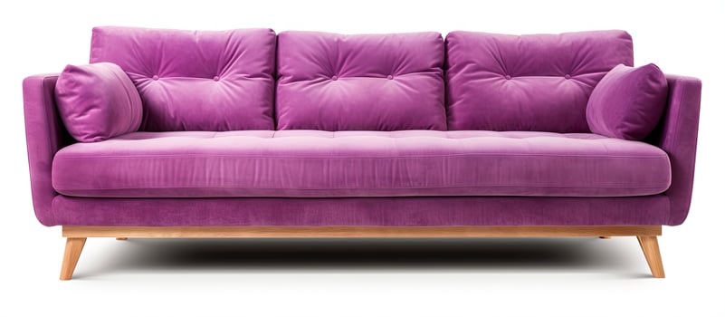 White background sofa with clipping path photo