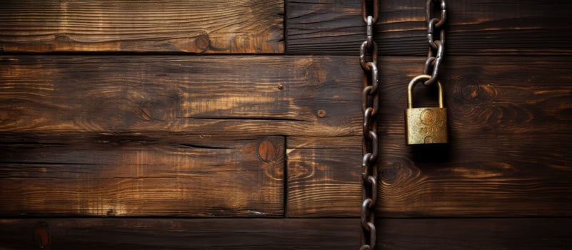Locking mechanism attached to a door photo