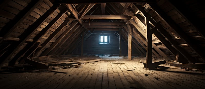 Antique residence storage space with a spooky vibe photo