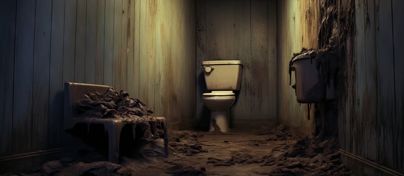 Long duration of neglect in cleaning a toilet photo