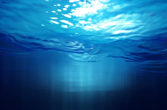 Blue water surface background photo