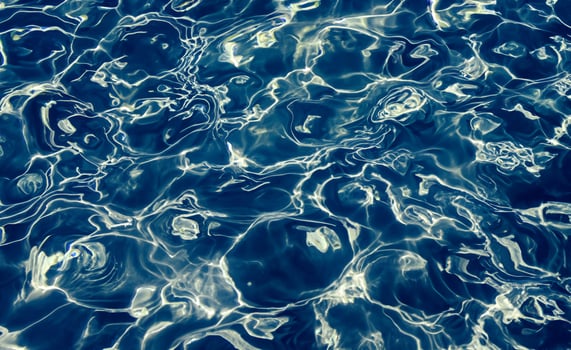 Blue water surface background photo